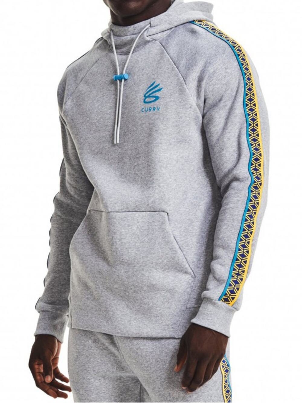 Under Armour Curry Splash Gray Pullover Hoodie Sweatshirt, S